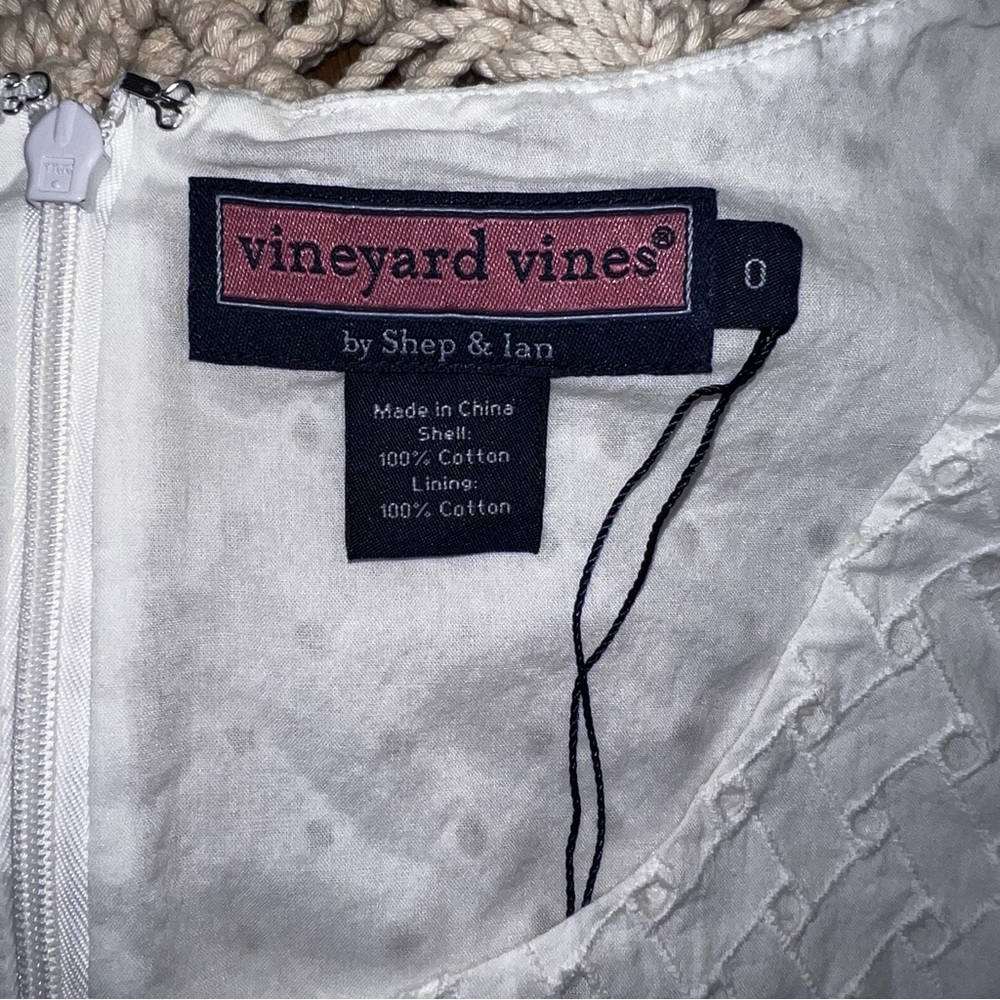 Vineyard Vines | Shep & Ian Eyelet Sleeveless Dress - Picture 4 of 5